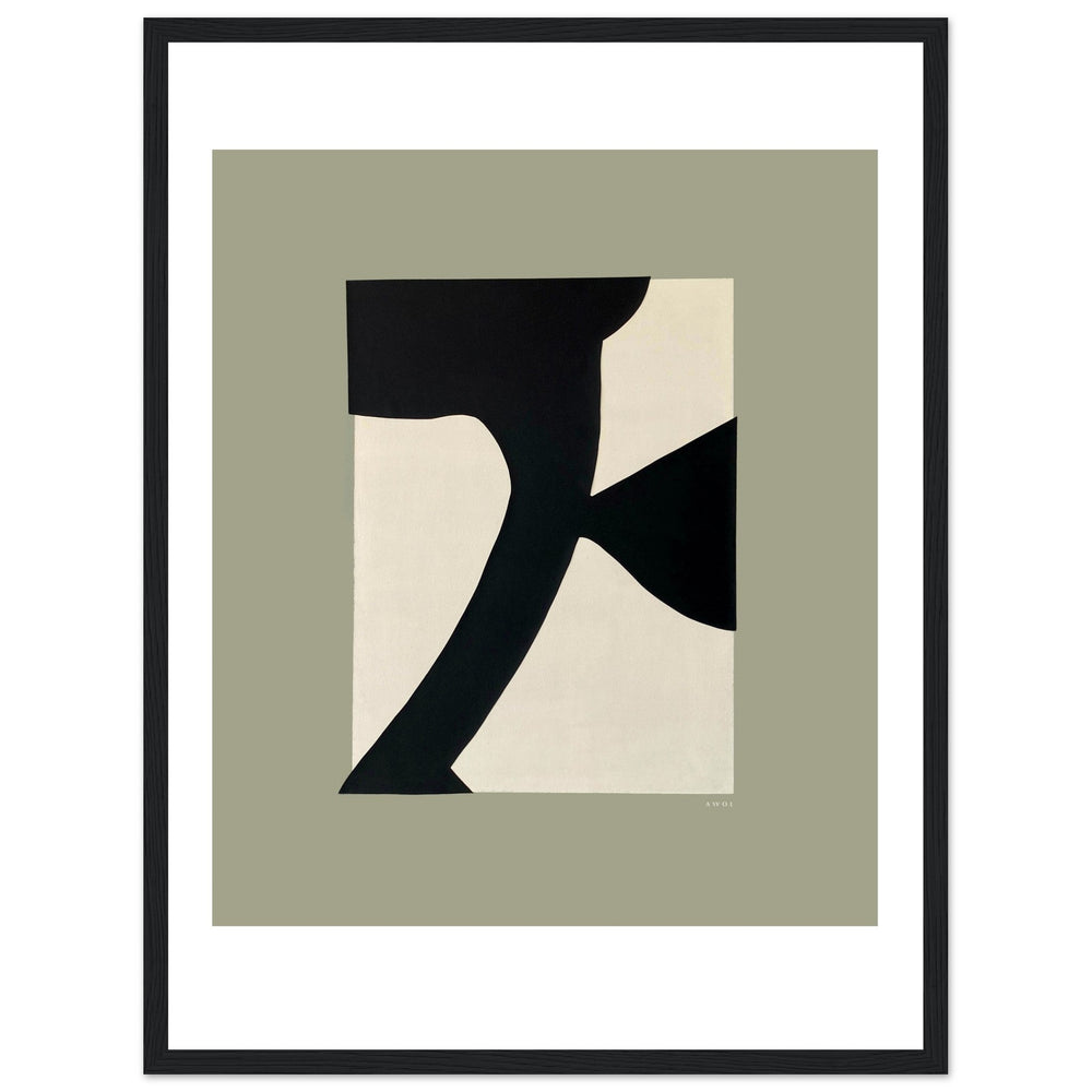 
                      
                        Abstract Flower Art, Minimalist Plant Wall Decor: Framed Art Print - Creations Awol
                      
                    