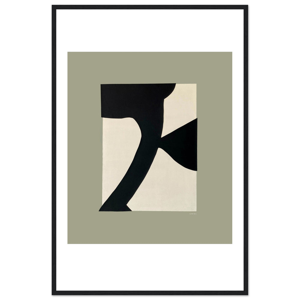
                      
                        Abstract Flower Art, Minimalist Plant Wall Decor: Framed Art Print - Creations Awol
                      
                    