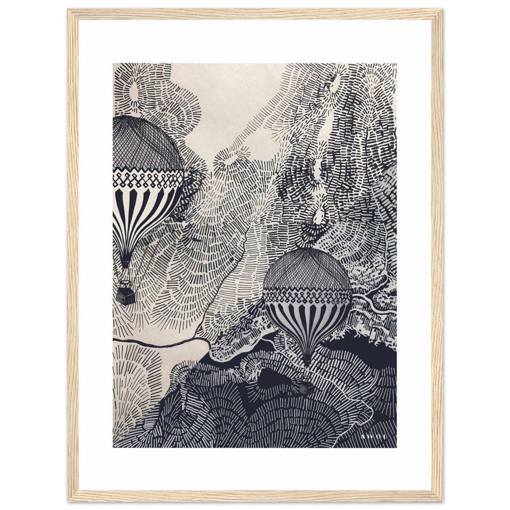 
                      
                        Dreaming Big: Hot Air Balloon Travel In The Sky, Framed Art Print
                      
                    