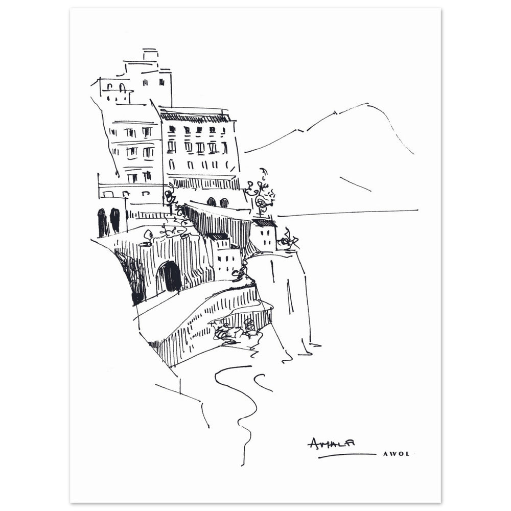 
                      
                        Amalfi Coast, Italy Art Print With Small Towns: Poster Print - Creations Awol
                      
                    