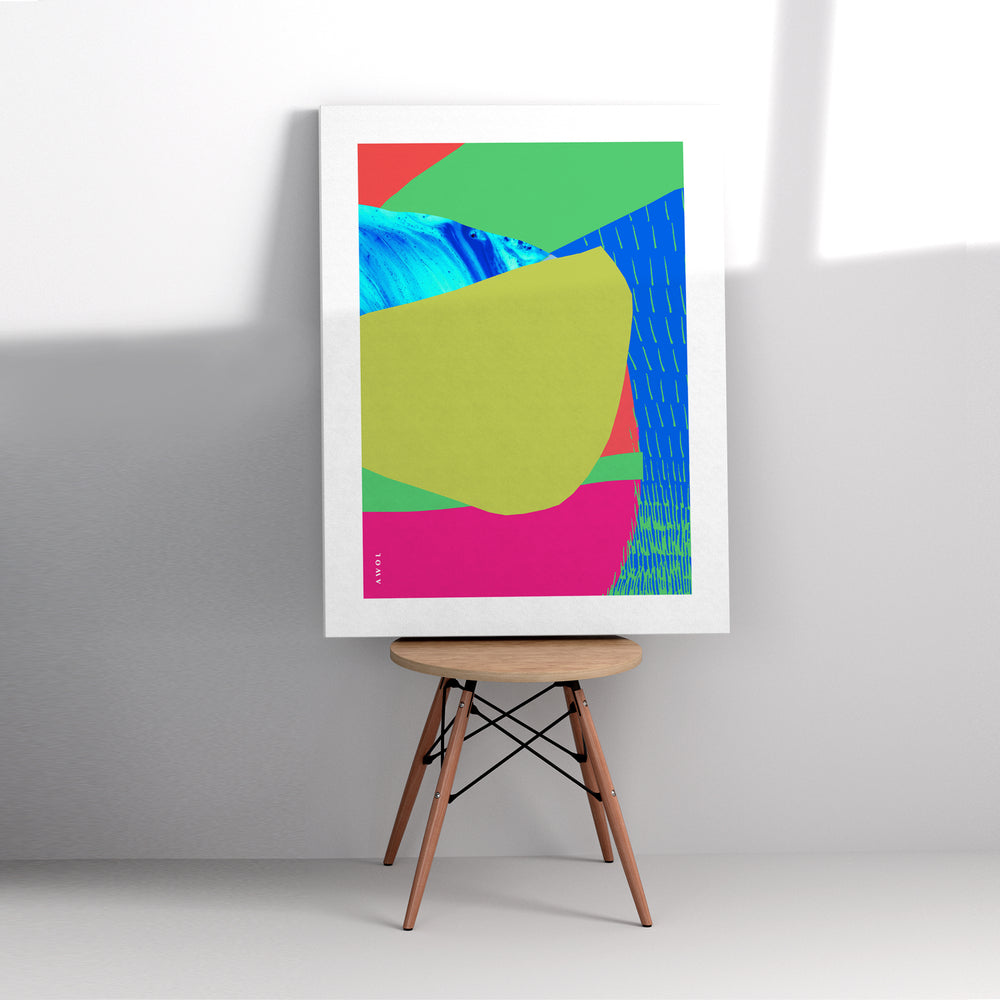 Colourful Bali, Thailand And Vietnam Abstract Landscapes: Canvas Print