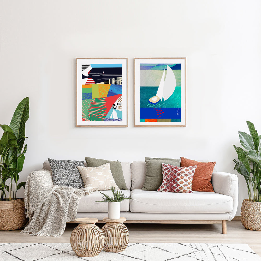 
                      
                        Beach Vibes:  Classic Matte Paper Wooden Framed Poster
                      
                    