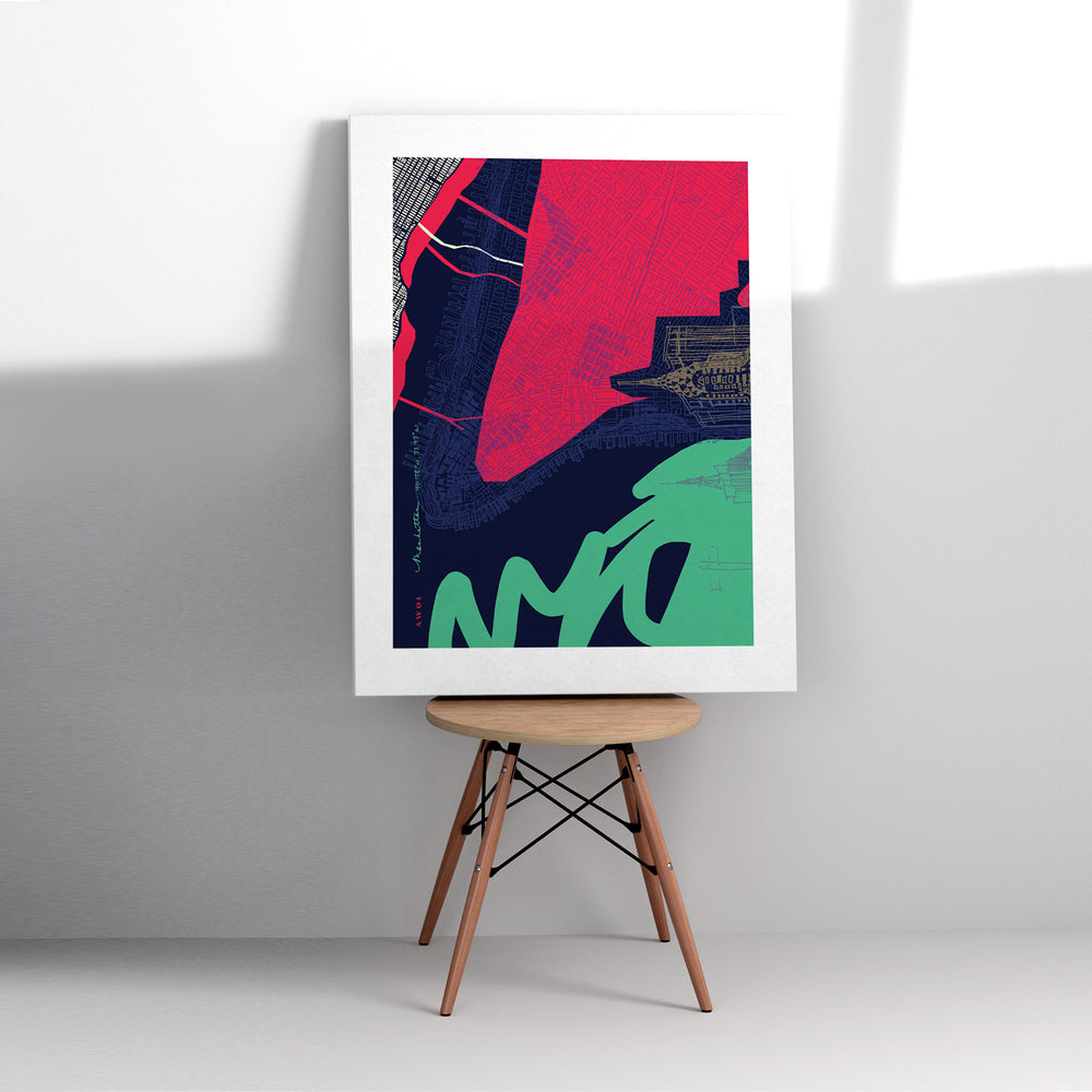 New York CIty Abstraction: Canvas Print