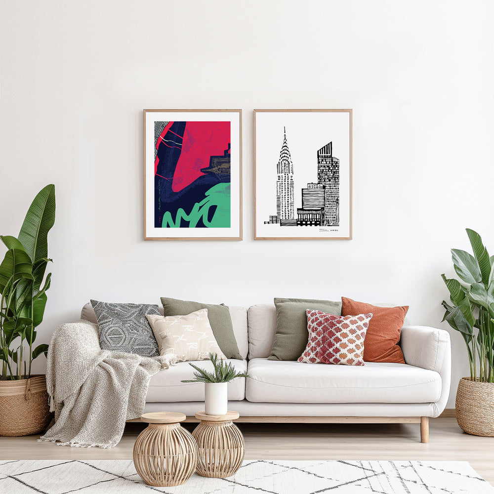 
                      
                        New York CIty Abstraction: Canvas Print
                      
                    