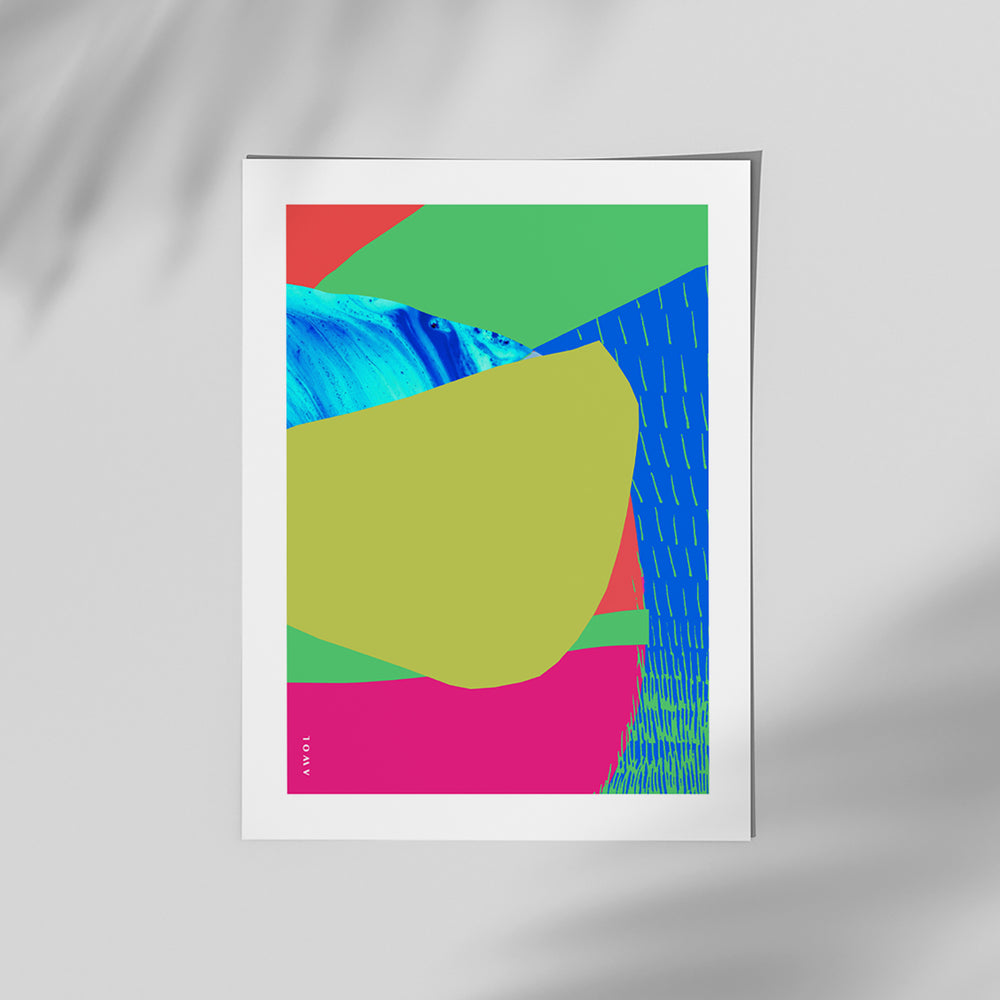 Colourful Bali, Thailand And Vietnam Abstract Landscapes: Classic Matte Paper Poster