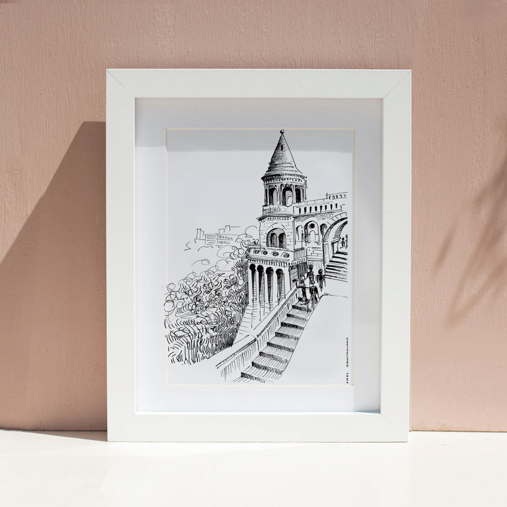 
                      
                        Castle In Budapest Art Print: Hungary Landscape, Wooden Framed Print
                      
                    