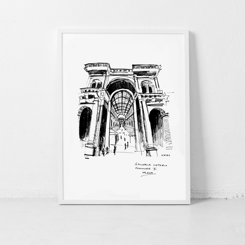 
                      
                        Milan, Fashion Capital City Artwork : Framed Art Print
                      
                    