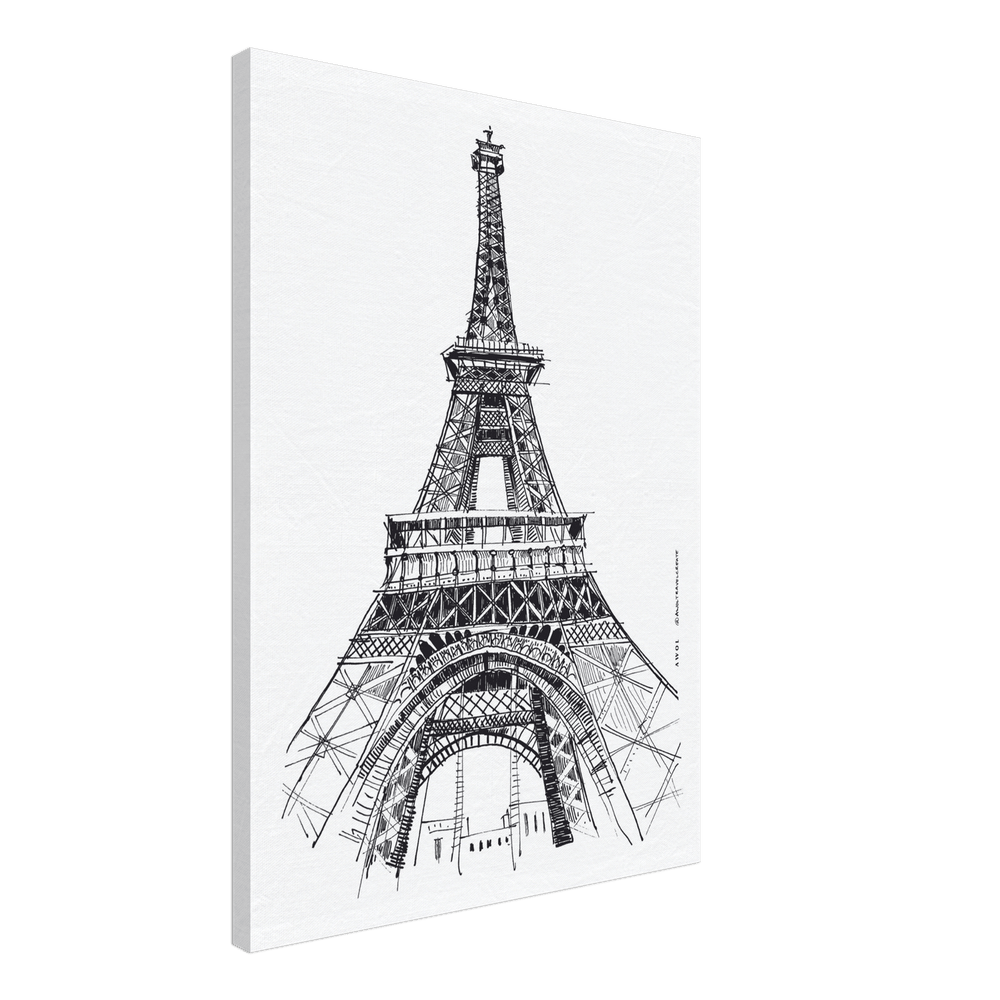 
                      
                        Black And White City Art Print, Paris Wall Art With Eiffel Tower: Canvas Art Print - Creations Awol
                      
                    