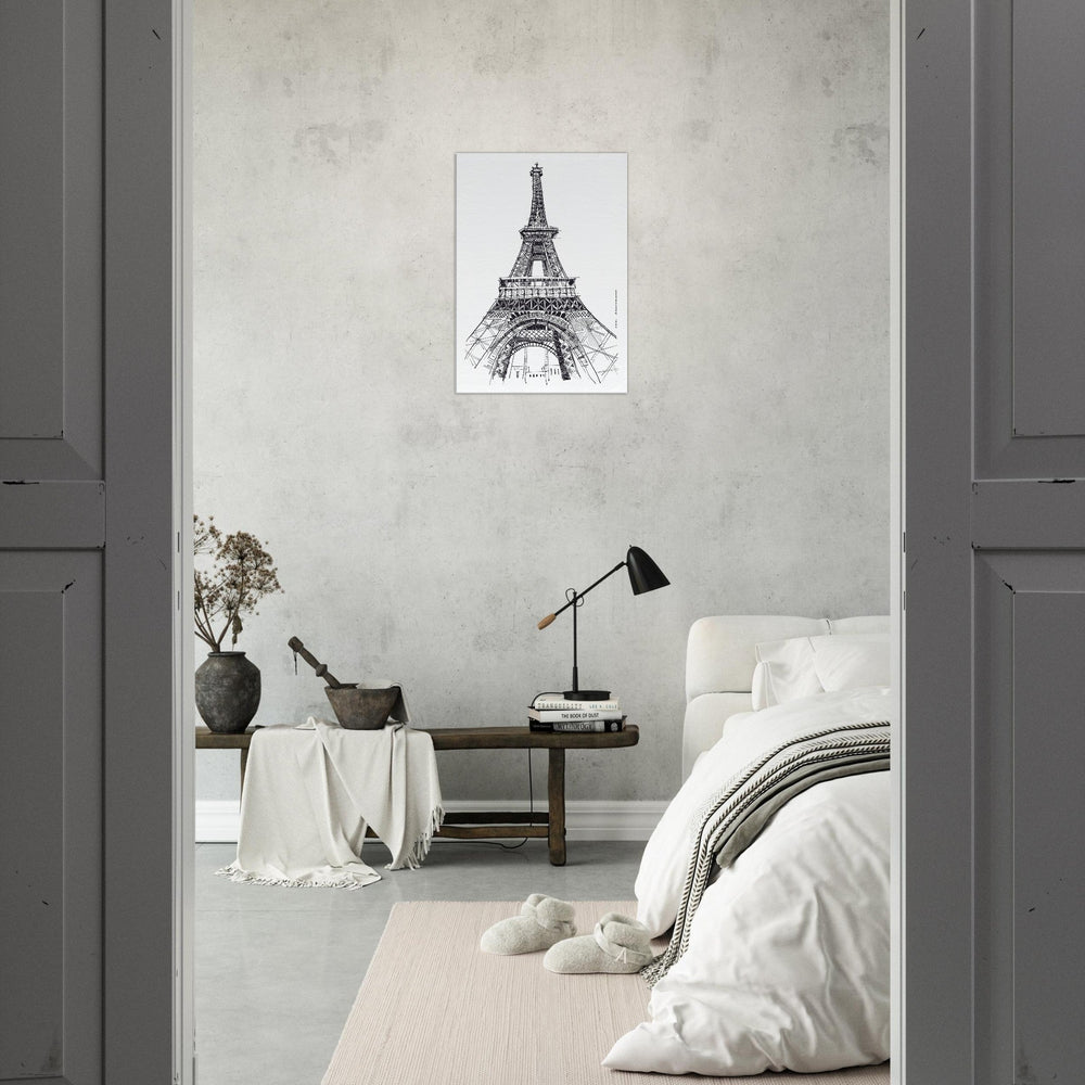 
                      
                        Black And White City Art Print, Paris Wall Art With Eiffel Tower: Canvas Art Print - Creations Awol
                      
                    