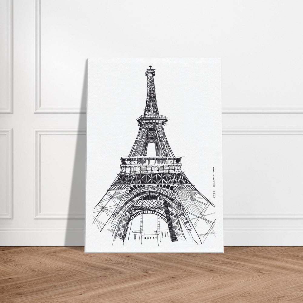 
                      
                        Black And White City Art Print, Paris Wall Art With Eiffel Tower: Canvas Art Print - Creations Awol
                      
                    