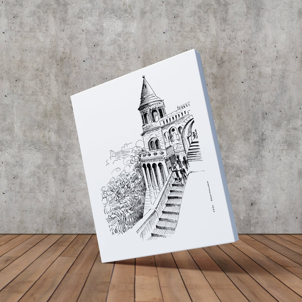 
                      
                        Budapest City Artwork, European Castle, Hungary Art On Canvas Print - Creations Awol
                      
                    