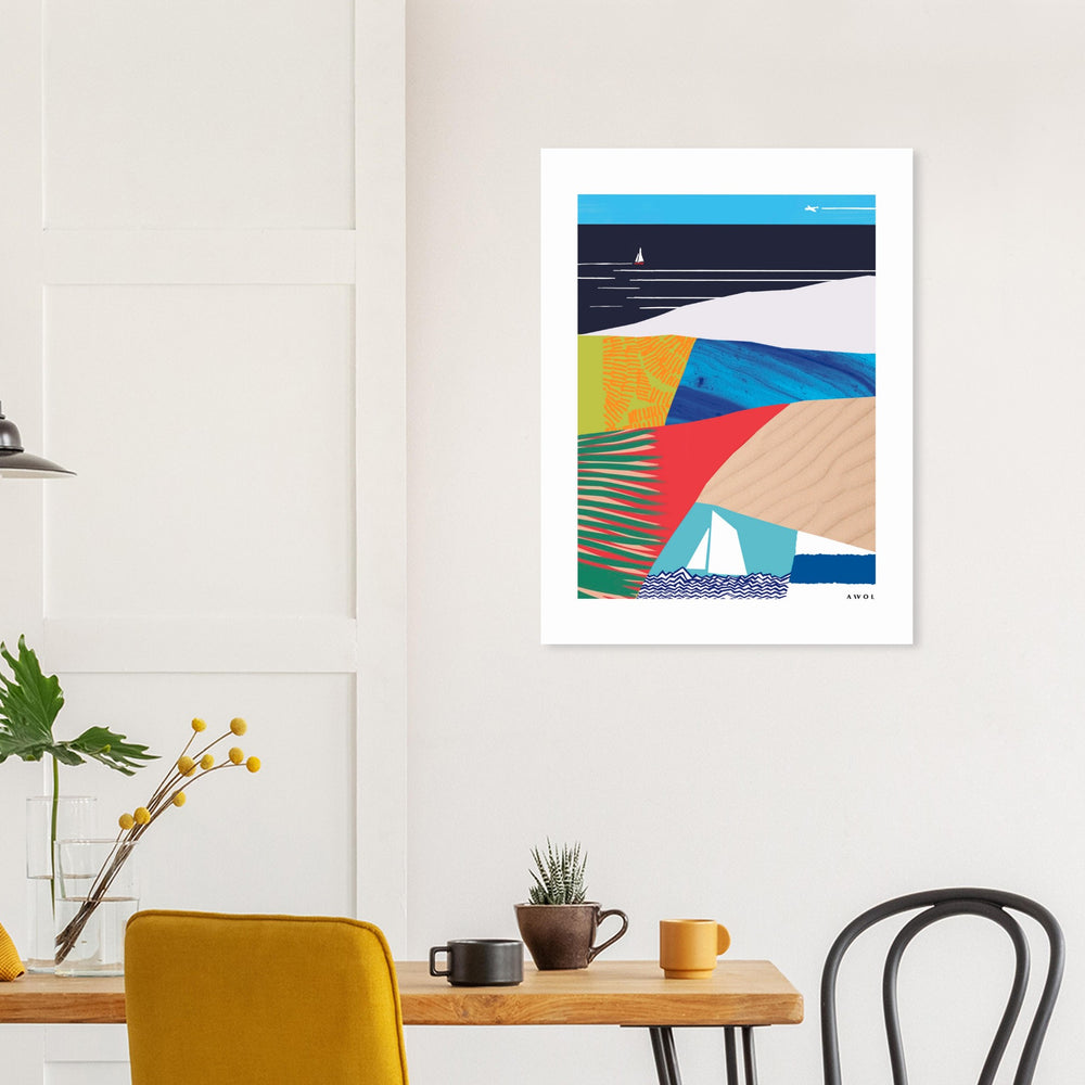 
                      
                        Tropical, Beach Vacation Vibes: Poster Print
                      
                    