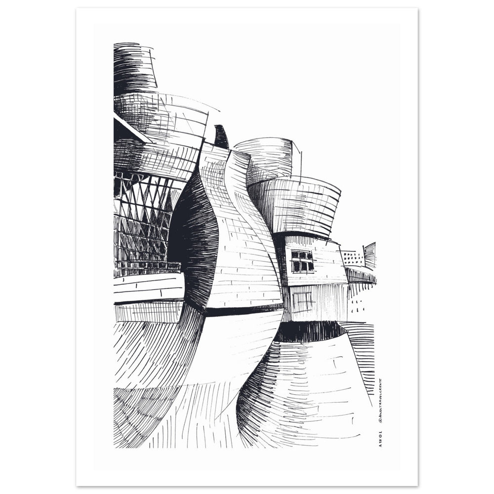 
                      
                        Guggenheim Bilbao, Modern Architecture Masterpiece: Poster Print
                      
                    