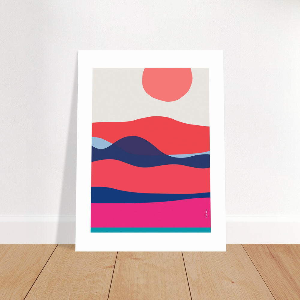 
                      
                        Minimalist Ocean Wall Art: Sunrises and Sunsets Poster Print
                      
                    