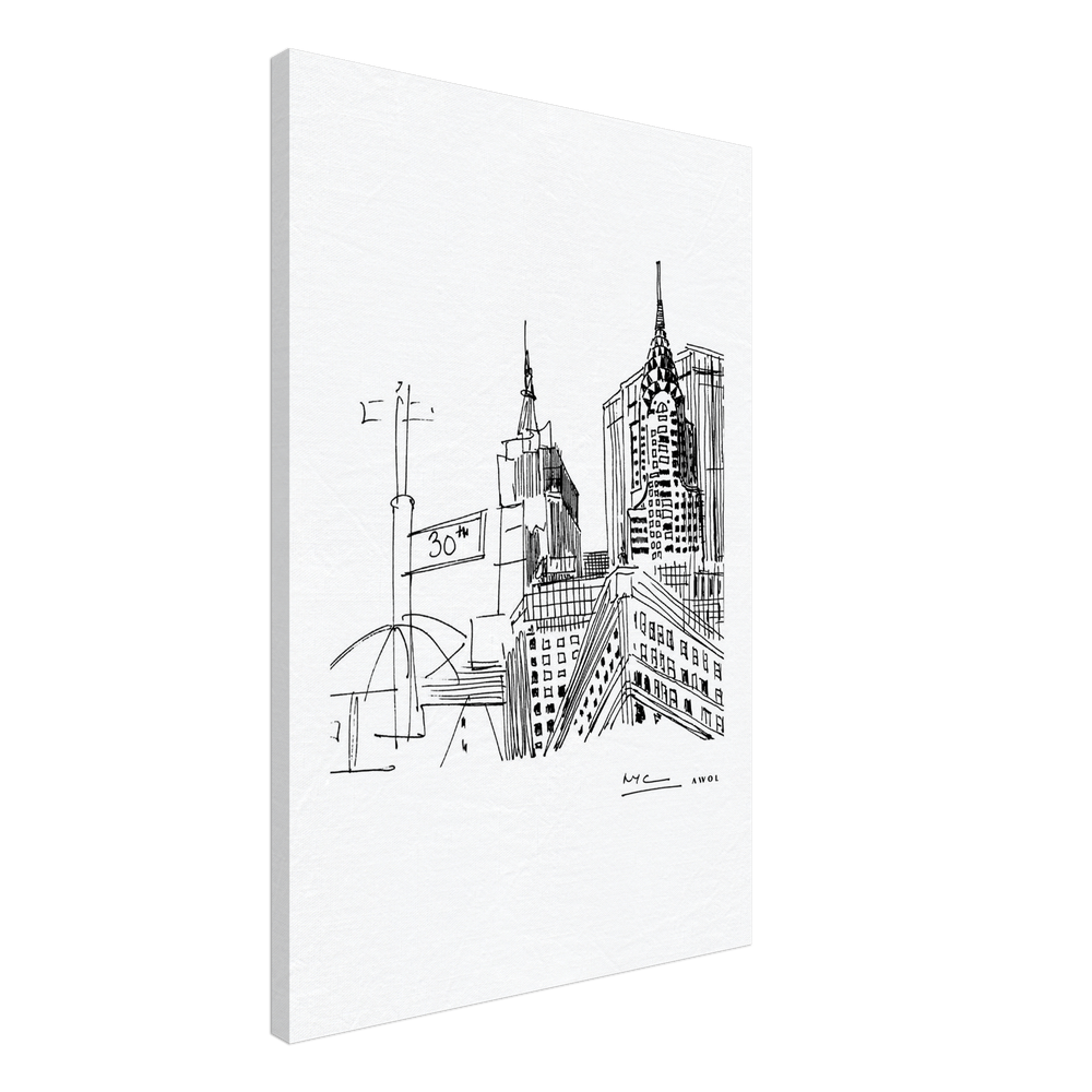 
                      
                        New York City Art, Iconic Skyscrapers: Canvas Print
                      
                    