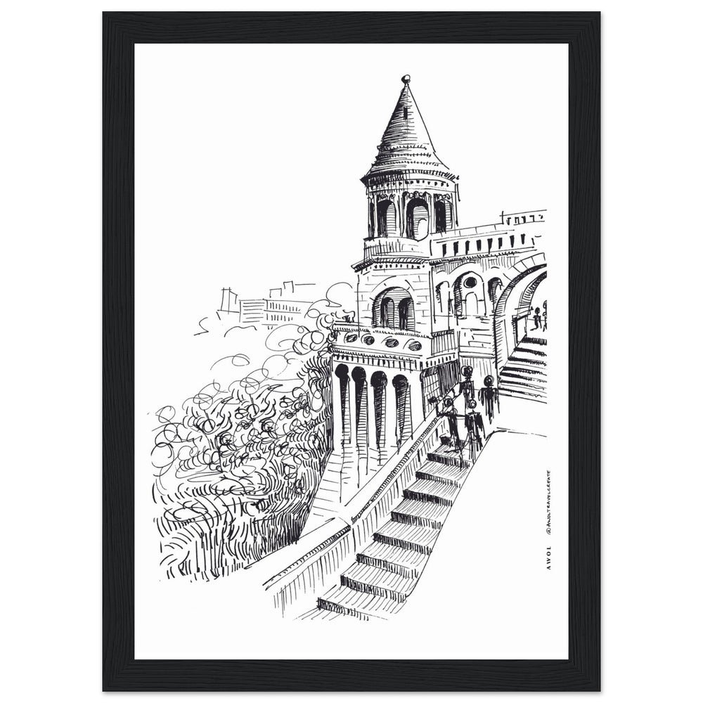 
                      
                        Castle In Budapest Art Print: Hungary Landscape, Wooden Framed Print - Creations Awol
                      
                    