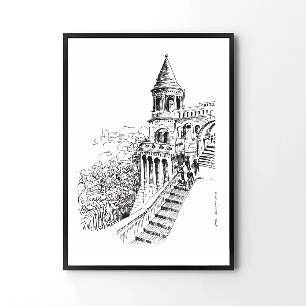 
                      
                        Castle In Budapest Art Print: Hungary Landscape, Wooden Framed Print - Creations Awol
                      
                    