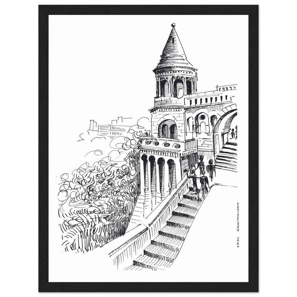 
                      
                        Castle In Budapest Art Print: Hungary Landscape, Wooden Framed Print - Creations Awol
                      
                    