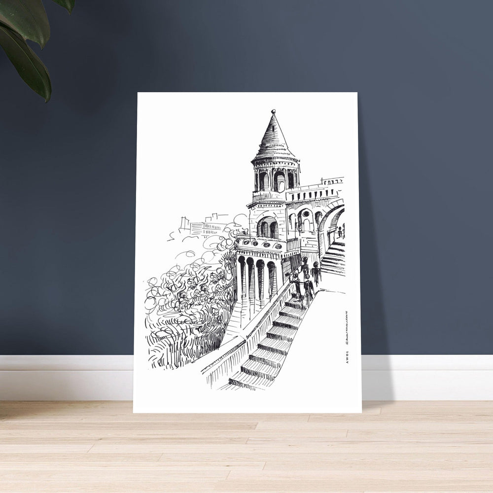 
                      
                        Castle On A Hill Overlooking Budapest: Hungary City Landscape, Premium Matte Paper Poster - Creations Awol
                      
                    