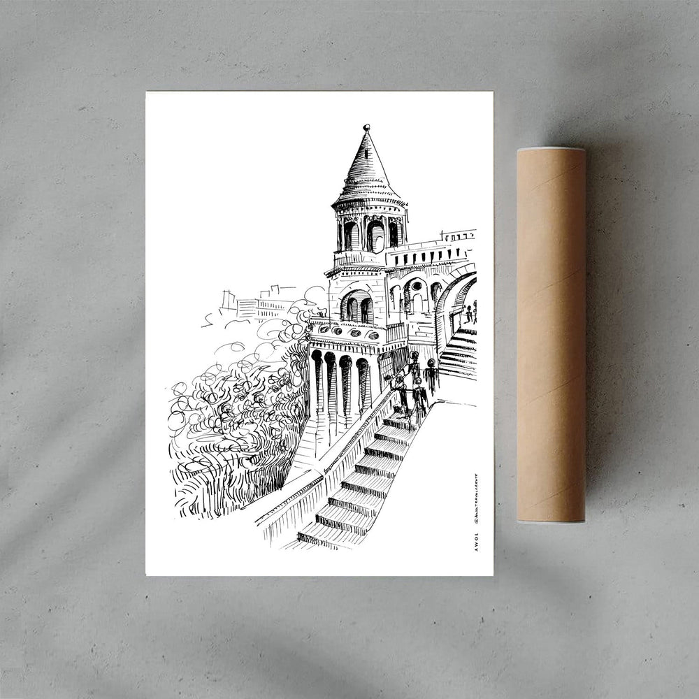 
                      
                        Castle On A Hill Overlooking Budapest: Hungary City Landscape, Premium Matte Paper Poster - Creations Awol
                      
                    