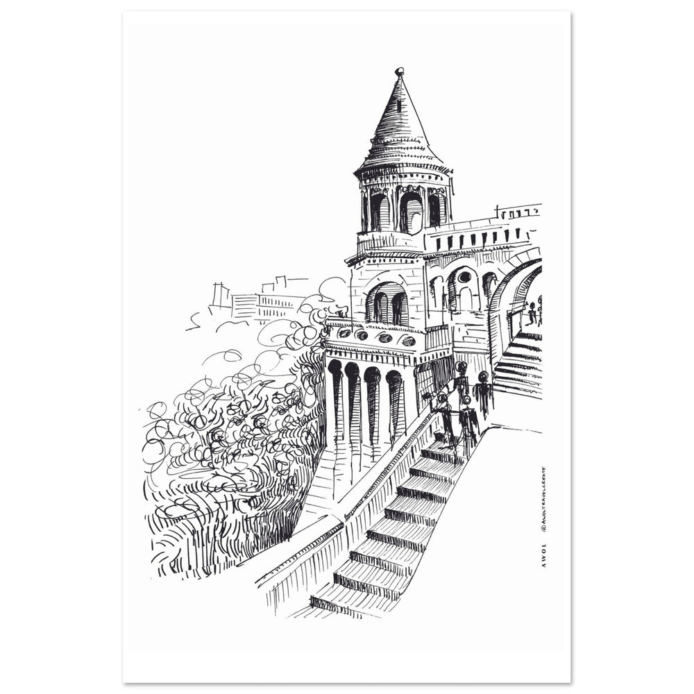 
                      
                        Castle On A Hill Overlooking Budapest: Hungary City Landscape, Premium Matte Paper Poster - Creations Awol
                      
                    