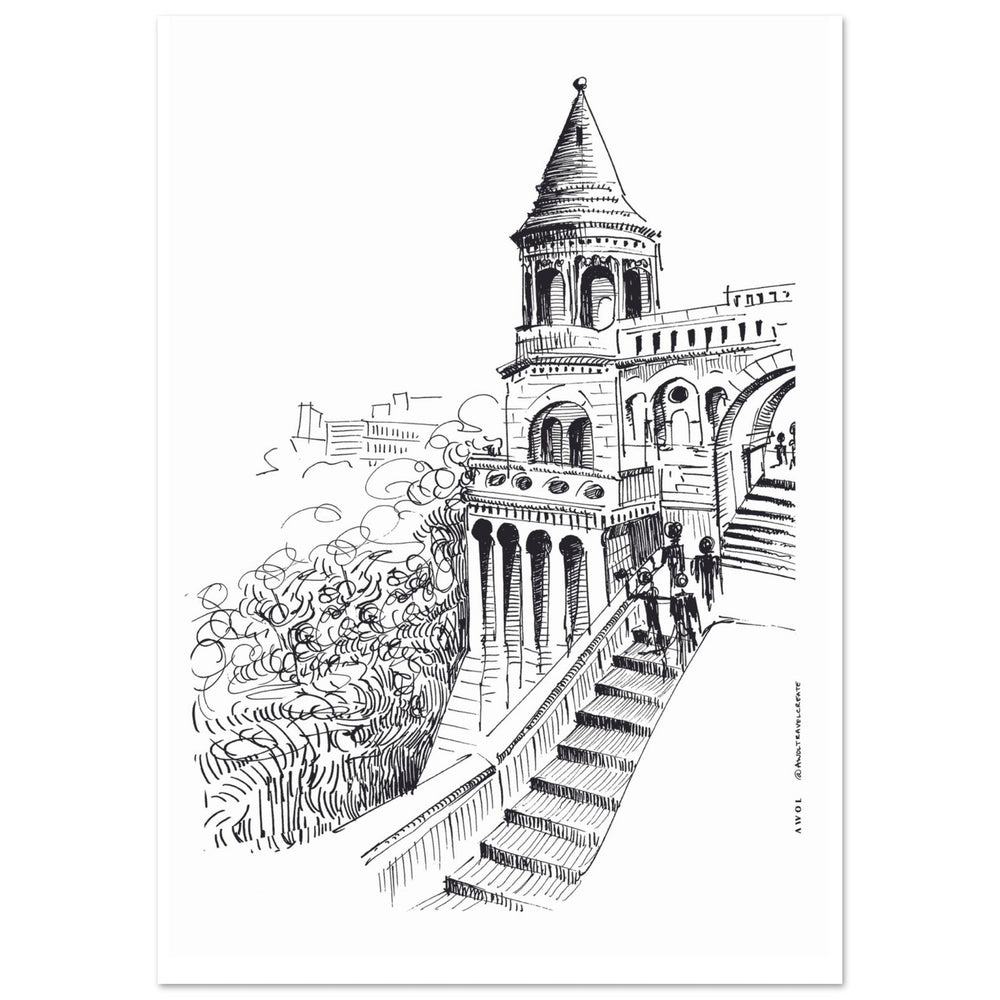 
                      
                        Castle On A Hill Overlooking Budapest: Hungary City Landscape, Premium Matte Paper Poster - Creations Awol
                      
                    