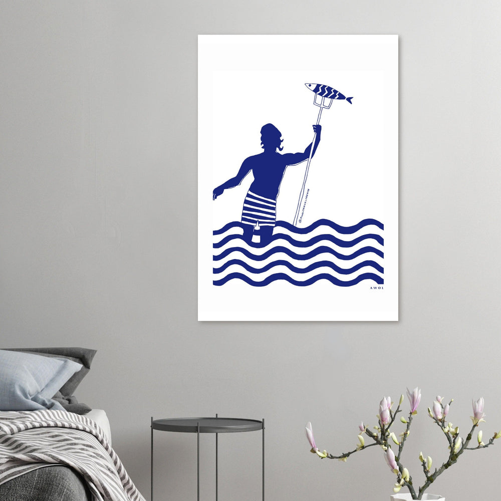 
                      
                        Catch Of The Day Wall Art, Modern Nautical Aluminum Art Print - Creations Awol
                      
                    