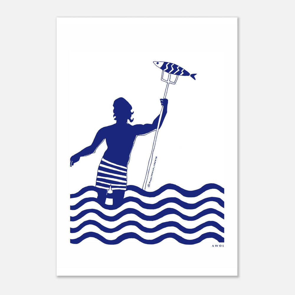 
                      
                        Catch Of The Day Wall Art, Modern Nautical Aluminum Art Print - Creations Awol
                      
                    