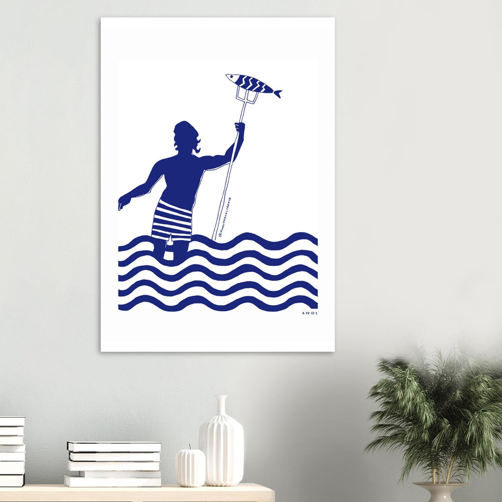 
                      
                        Catch Of The Day Wall Art, Modern Nautical Aluminum Art Print - Creations Awol
                      
                    