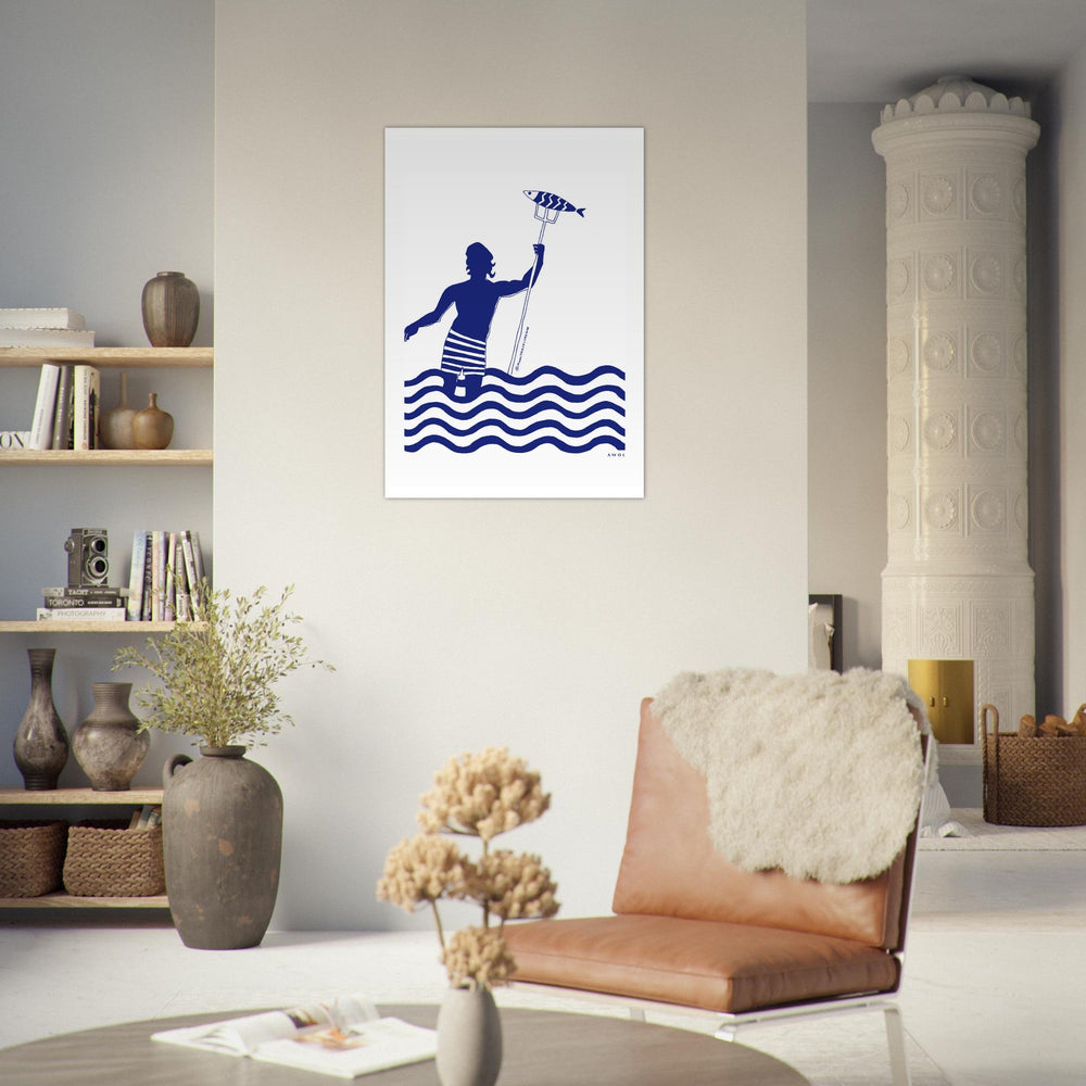 
                      
                        Catch Of The Day Wall Art, Modern Nautical Aluminum Art Print - Creations Awol
                      
                    