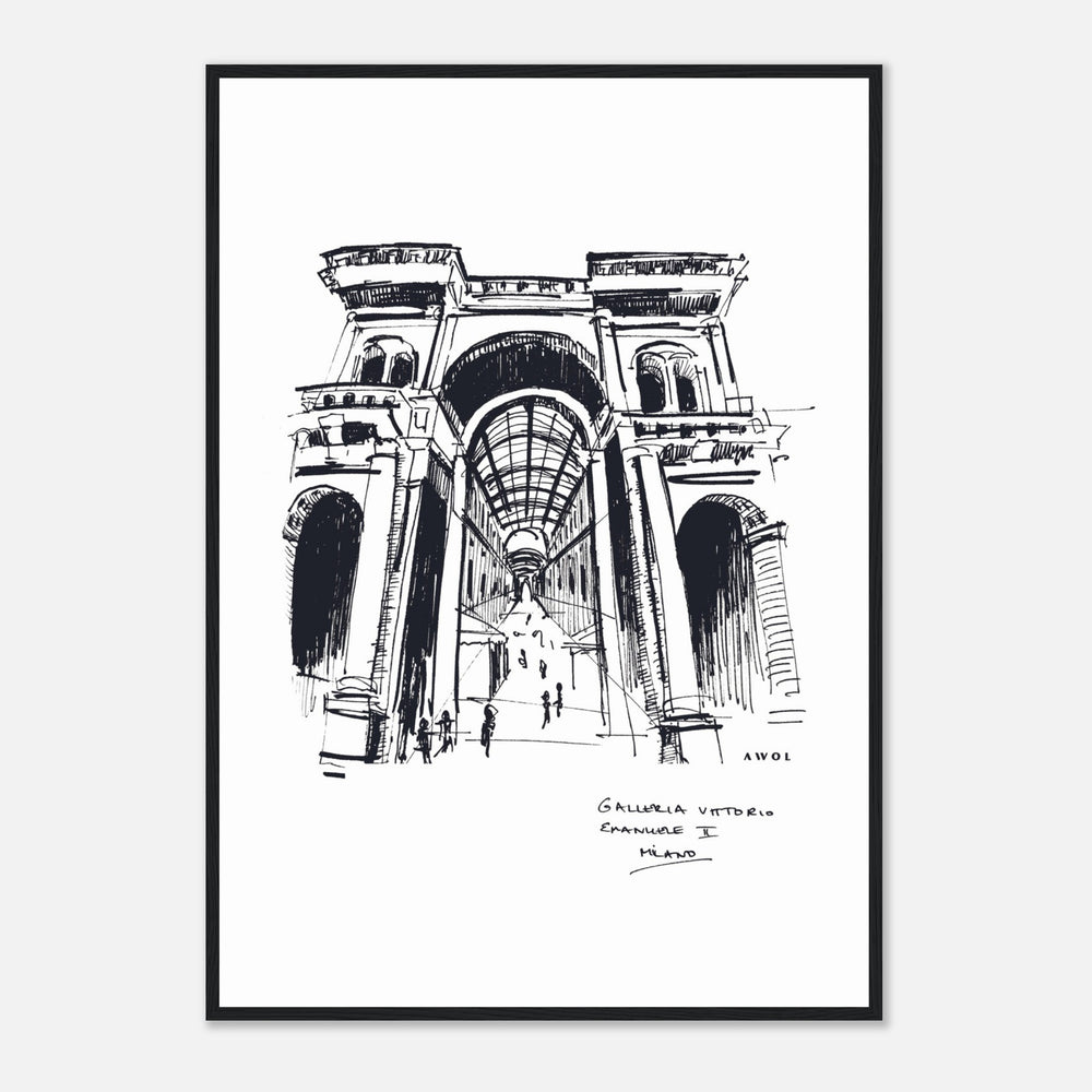 
                      
                        Milan, Fashion Capital City Artwork : Framed Art Print
                      
                    