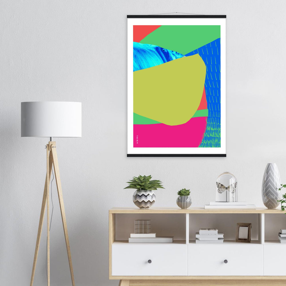 
                      
                        Colourful Bali, Thailand And Vietnam Abstract Landscapes: Poster With Hanger - Creations Awol
                      
                    