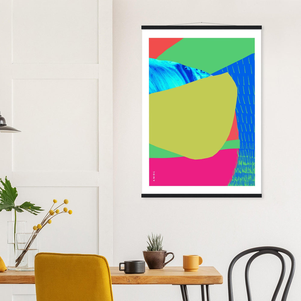 
                      
                        Colourful Bali, Thailand And Vietnam Abstract Landscapes: Poster With Hanger - Creations Awol
                      
                    