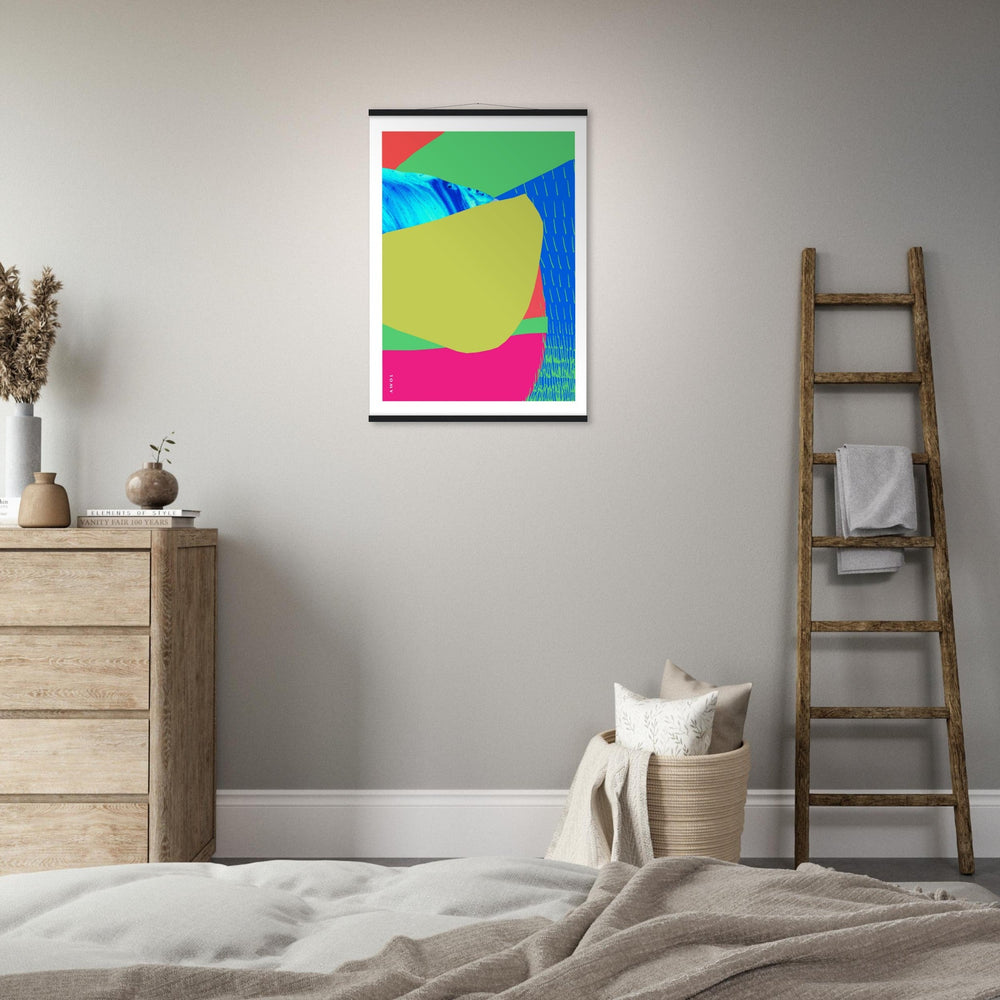 
                      
                        Colourful Bali, Thailand And Vietnam Abstract Landscapes: Poster With Hanger - Creations Awol
                      
                    