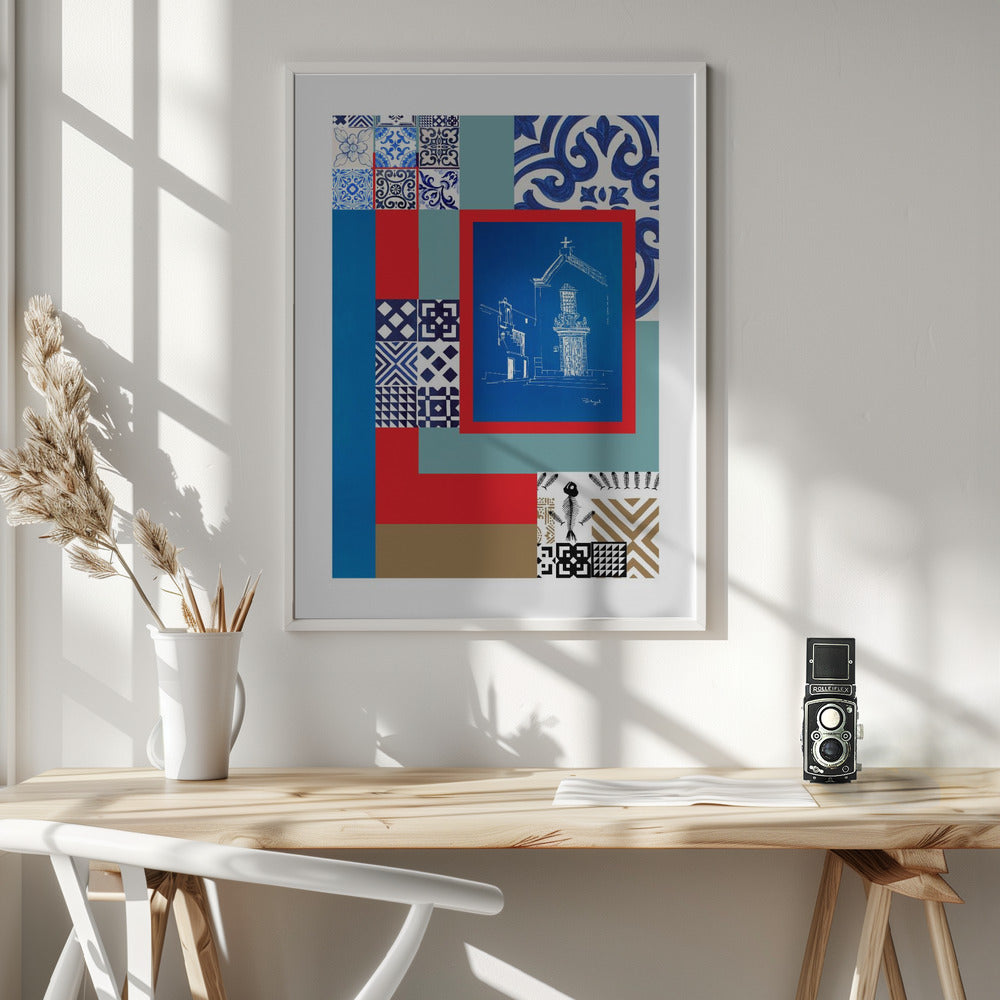 
                      
                        Abstract Portugal Pattern Print: Fine Art Poster
                      
                    