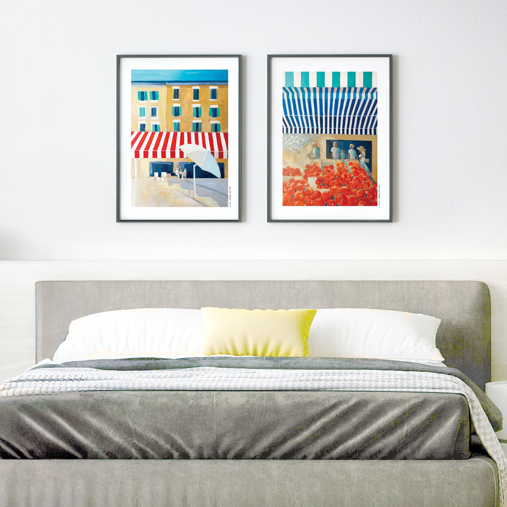 
                      
                        Nice Morning Market, South of France: Fine Art Giclée Poster Print
                      
                    
