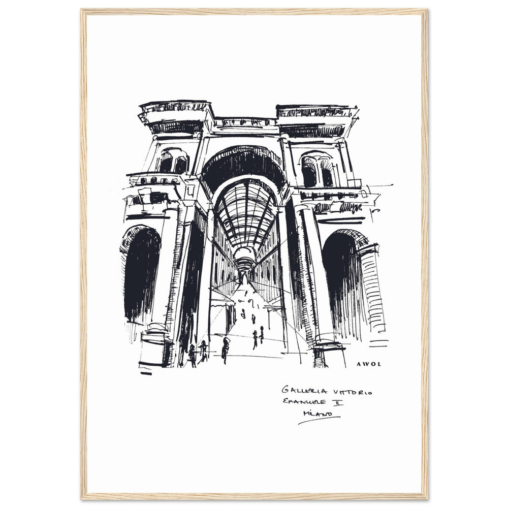 
                      
                        Milan, Fashion Capital City Artwork : Framed Art Print
                      
                    