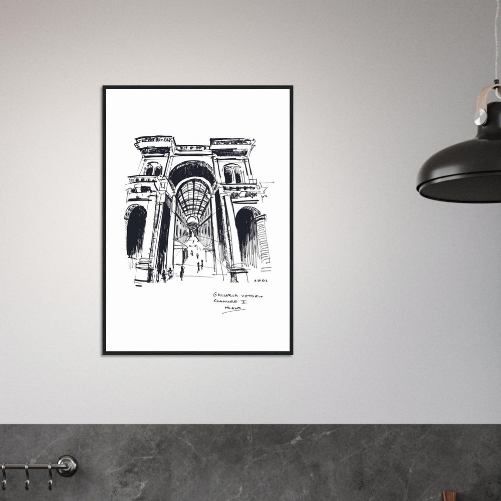 
                      
                        Milan, Fashion Capital City Artwork : Framed Art Print
                      
                    