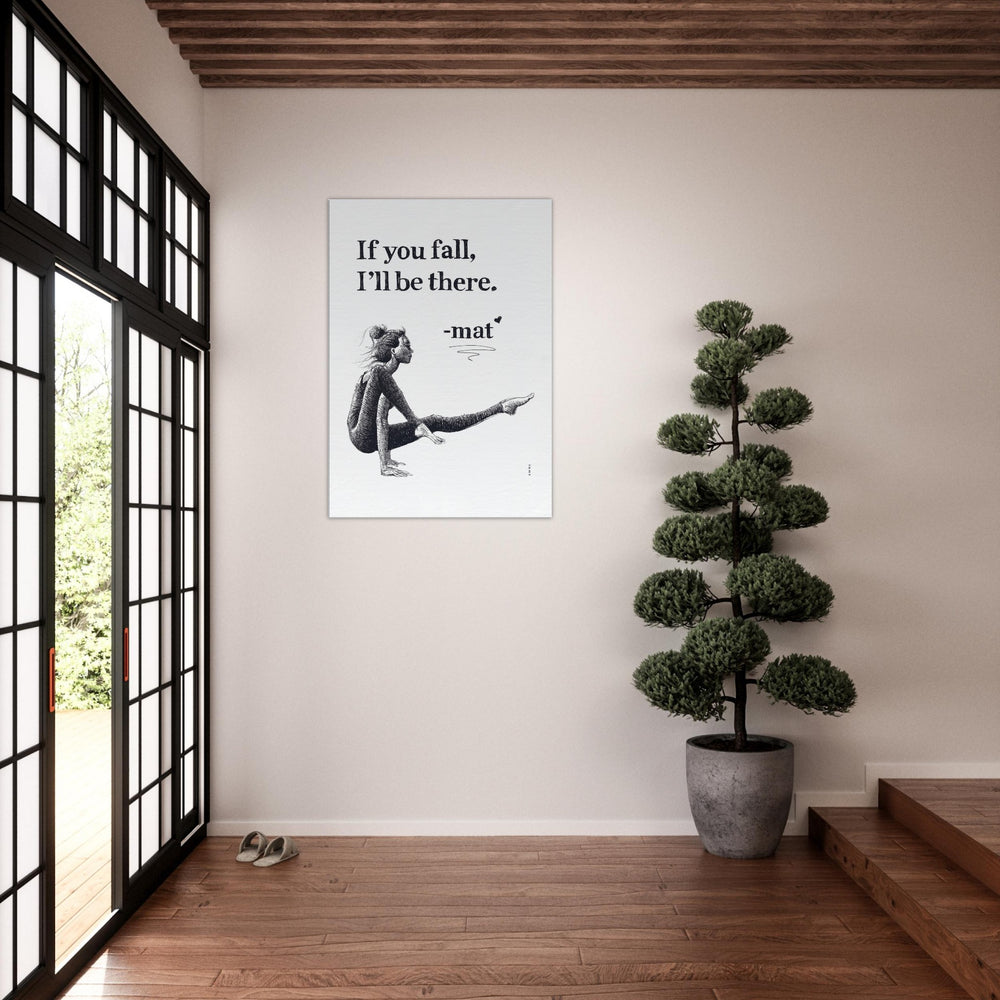 
                      
                        Woman In Yoga Pose On Yoga Mat With Inspirational Quote: Canvas Art Print
                      
                    