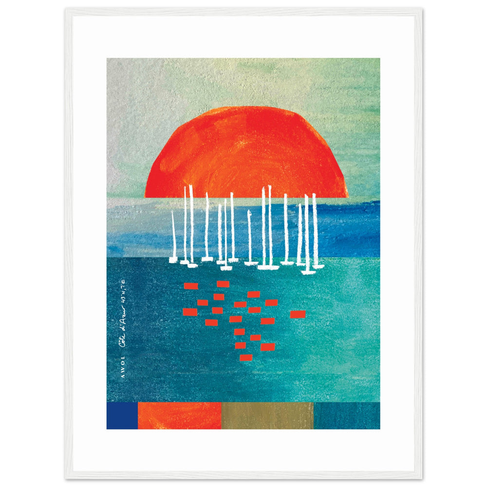 
                      
                        Sunrise Over The Sea, Colourful Seaside Landscape Artwork: Framed Print
                      
                    