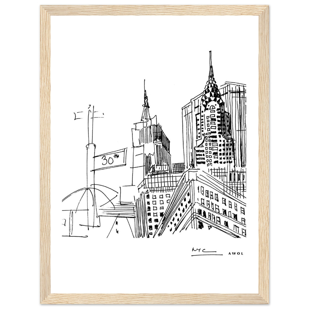 
                      
                        New York City Skyline Art, Iconic Skyscrapers: Framed Art Print
                      
                    