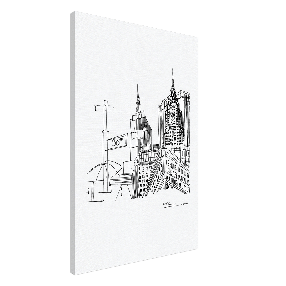 
                      
                        New York City Art, Iconic Skyscrapers: Canvas Print
                      
                    