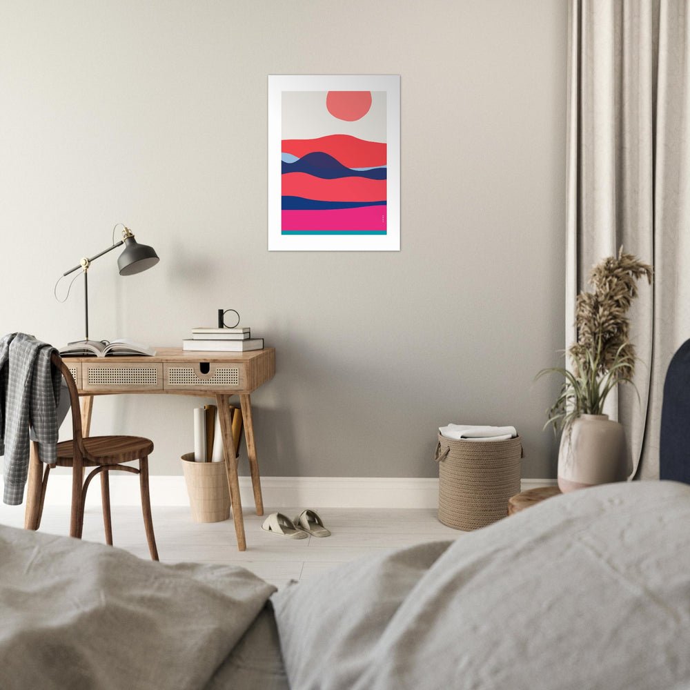 
                      
                        Minimalist Ocean Wall Art: Sunrises and Sunsets Poster Print
                      
                    