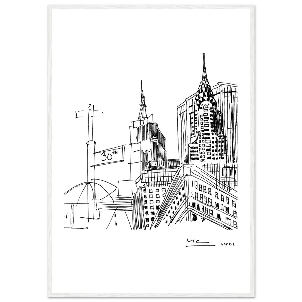 
                      
                        New York City Skyline Art, Iconic Skyscrapers: Framed Art Print
                      
                    