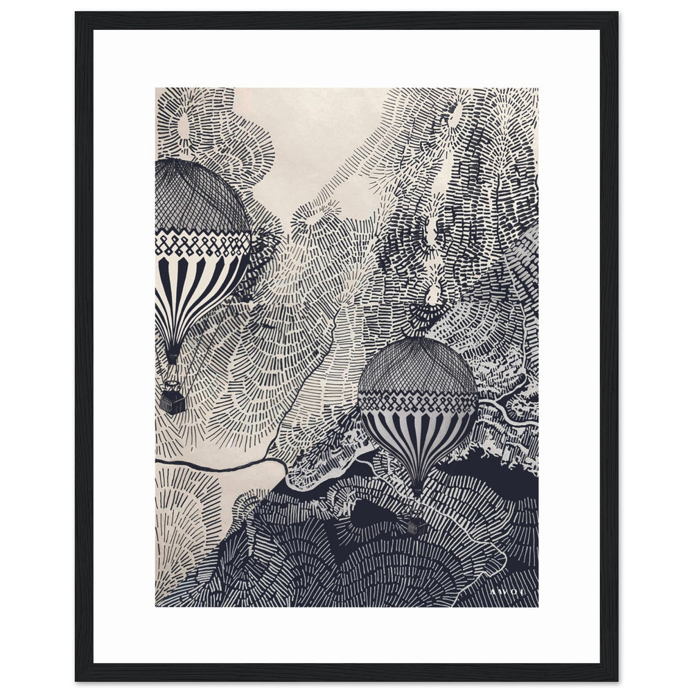 
                      
                        Dreaming Big: Hot Air Balloon Travel In The Sky, Framed Art Print
                      
                    