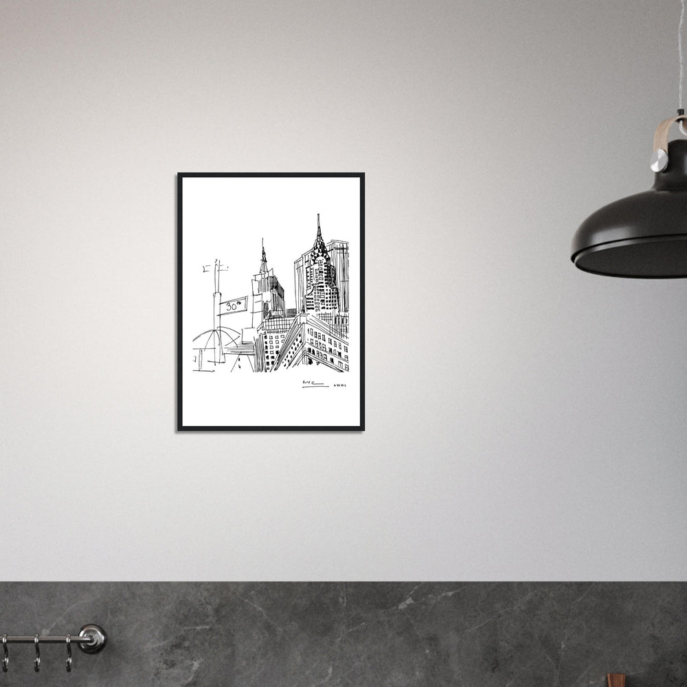 
                      
                        New York City Skyline Art, Iconic Skyscrapers: Framed Art Print
                      
                    