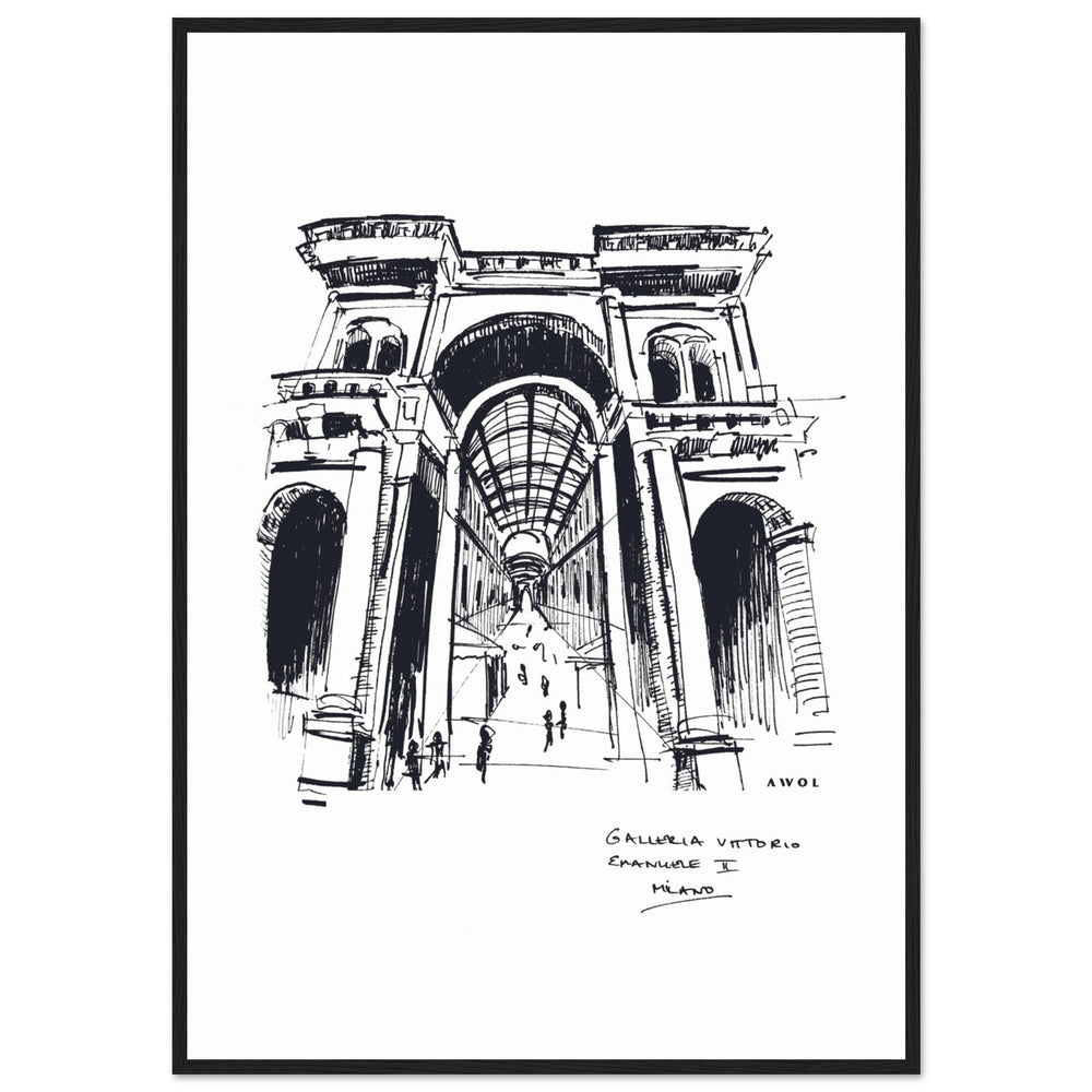 
                      
                        Milan, Fashion Capital City Artwork : Framed Art Print
                      
                    