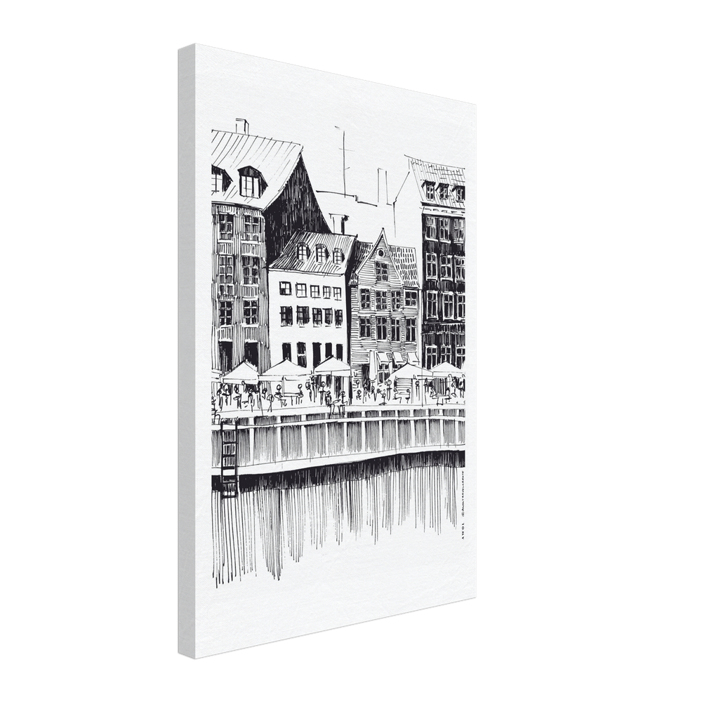 
                      
                        Saturday Afternoon On Nyhavn Canal In Copenhagen, Denmark: Canvas Art Print
                      
                    