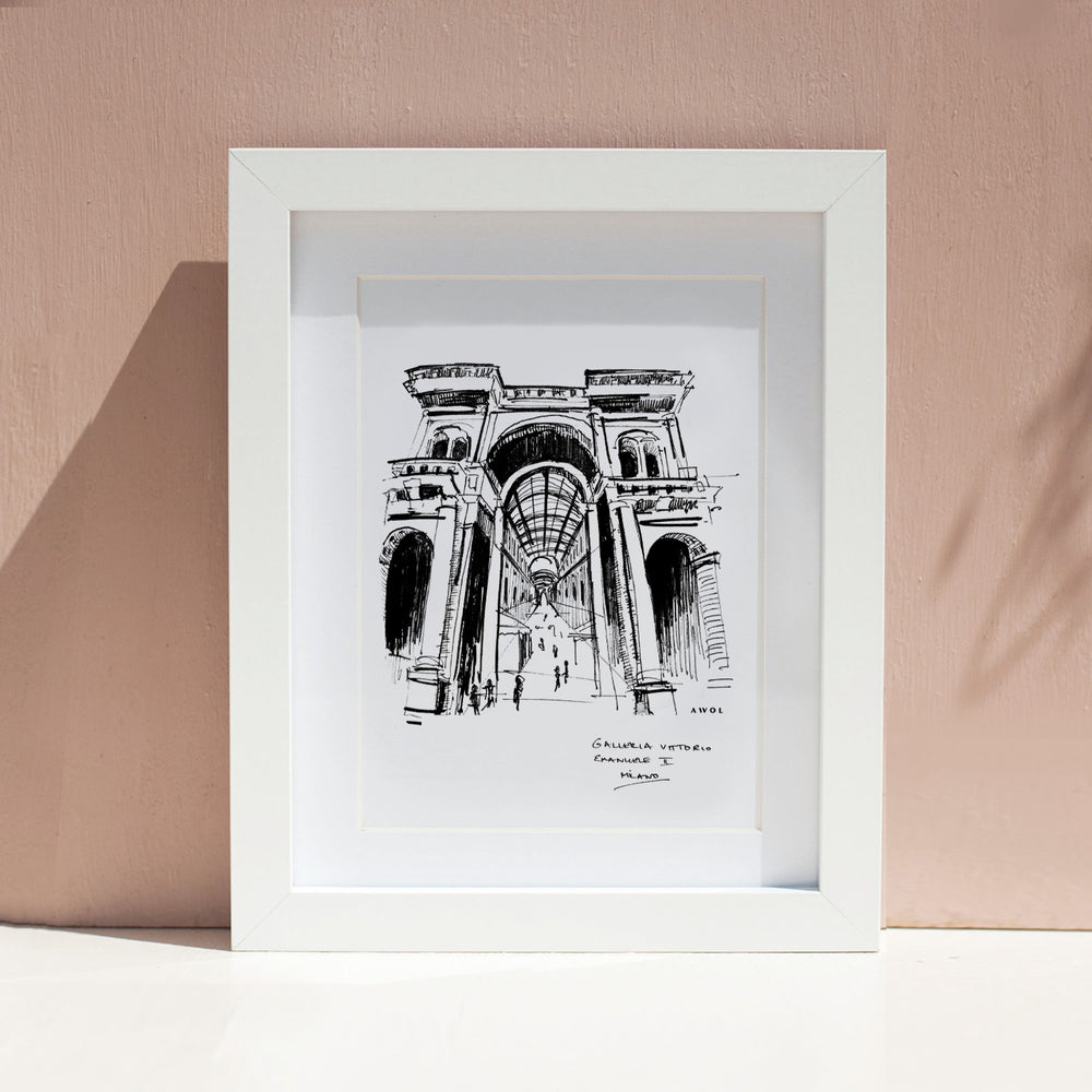 
                      
                        Milan, Fashion Capital City Artwork : Framed Art Print
                      
                    