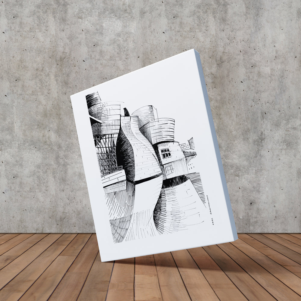 
                      
                        The Guggenheim Bilbao, Modern Architecture Wall Art: Canvas Print
                      
                    